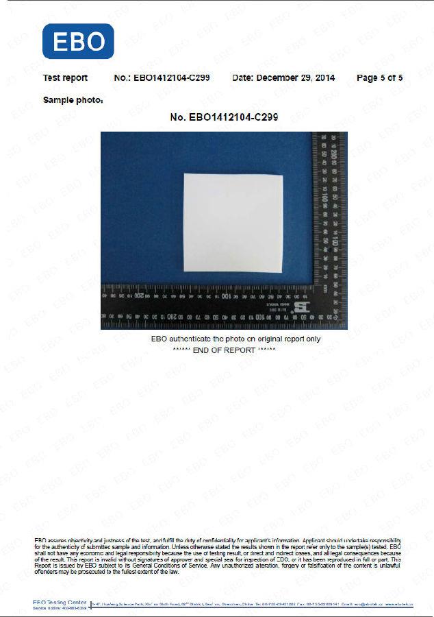 European reach test report